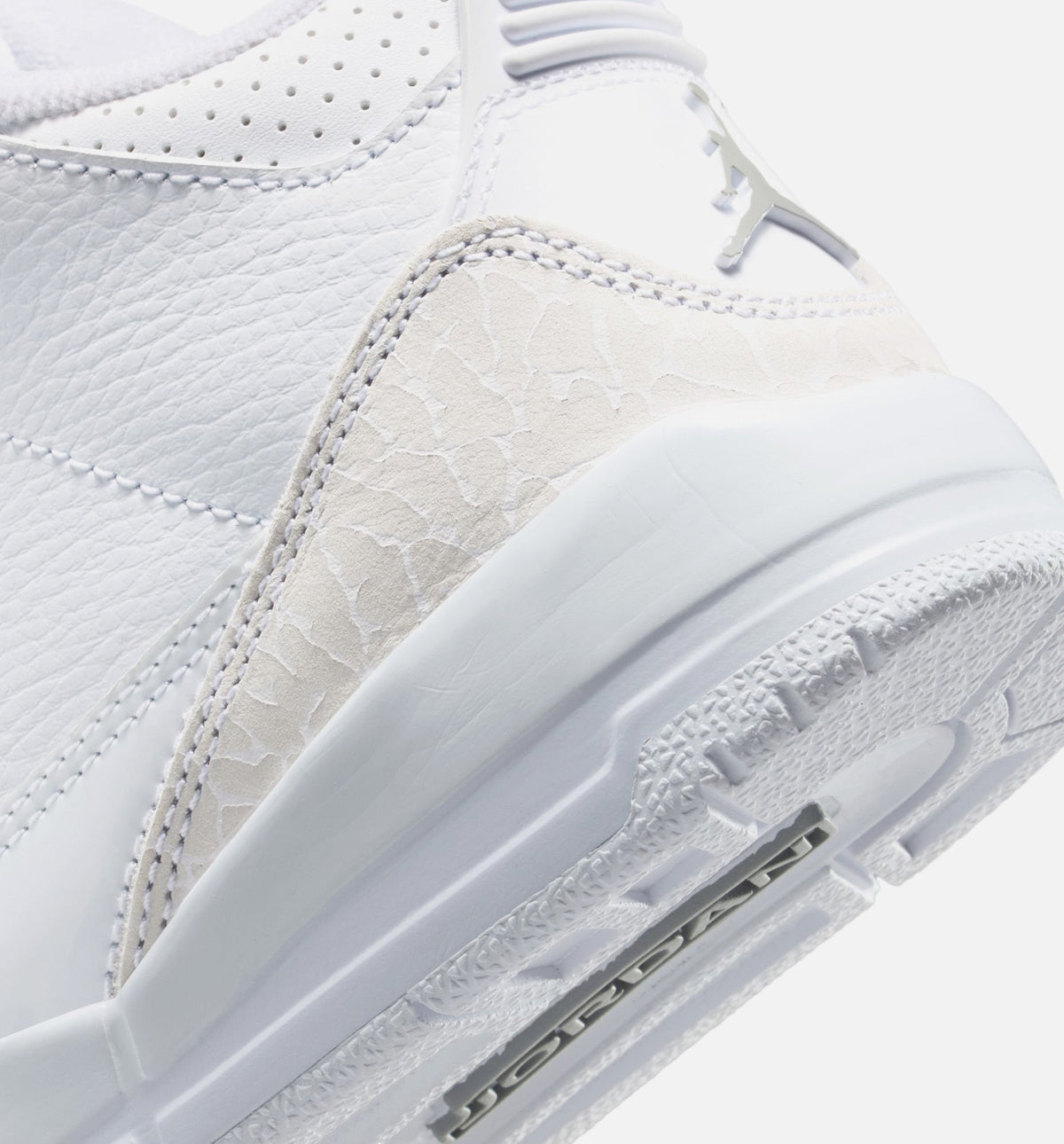 Air Jordan 3 Retro White and Silver Preschool Lifestyle Shoe