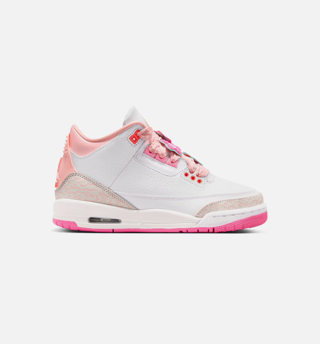 Air Jordan 3 Retro Spring Flowers Grade School – Pearl Pink/Pink Bloom/Pink Glow/Hyper Orange