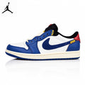 Air Jordan 1 Low un Color-blocked Blue Unisex Sneakers HQ6998-146