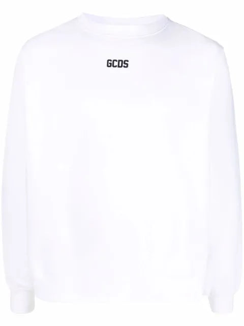 GCDS logo-print crew neck sweatshirt