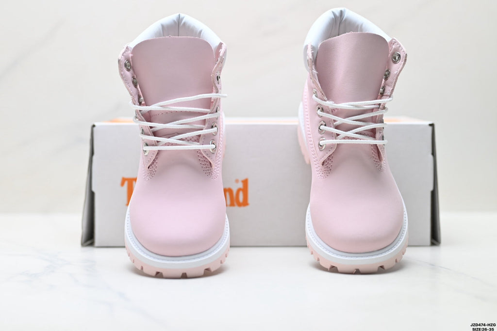 Timberland Pink Kids Premium Leather Boot