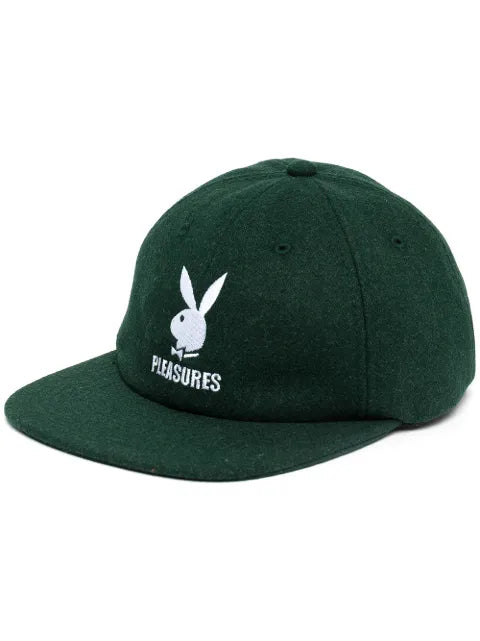 Pleasures logo-embroidered baseball cap