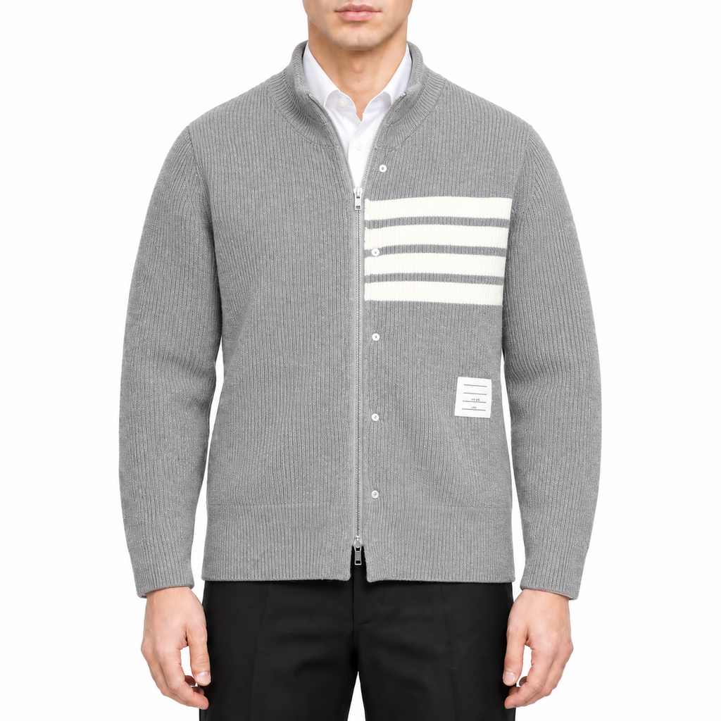 Unisex double-sided fake two-piece jacket | Thom Browne