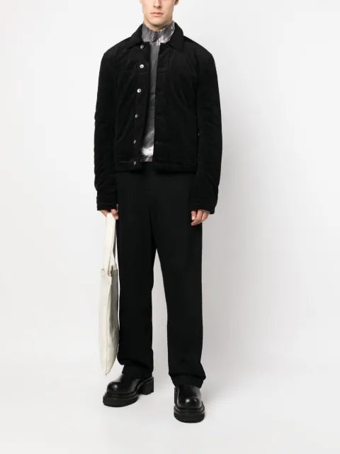 Rick Owens DRKSHDW button-down corduroy worker jacket