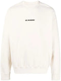 Jil Sander logo-print crew neck sweatshirt