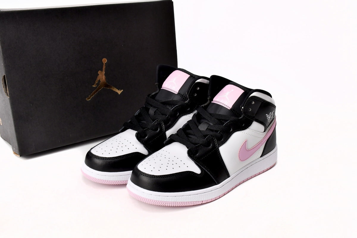 Jordan 1 Mid White Light Arctic Pink Reps Sneakers 555112-103