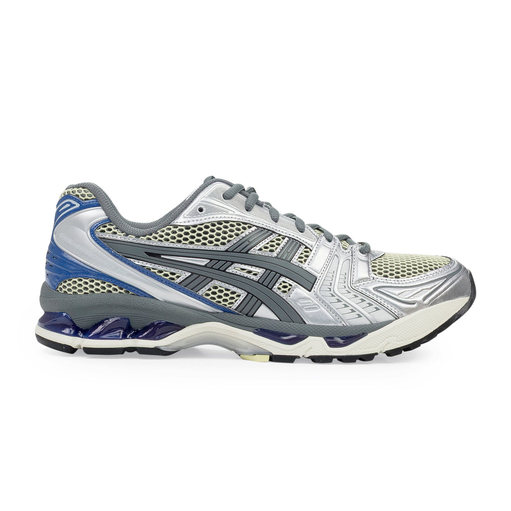 Soft Yellow / Asics Blue Gel-Kayano 14