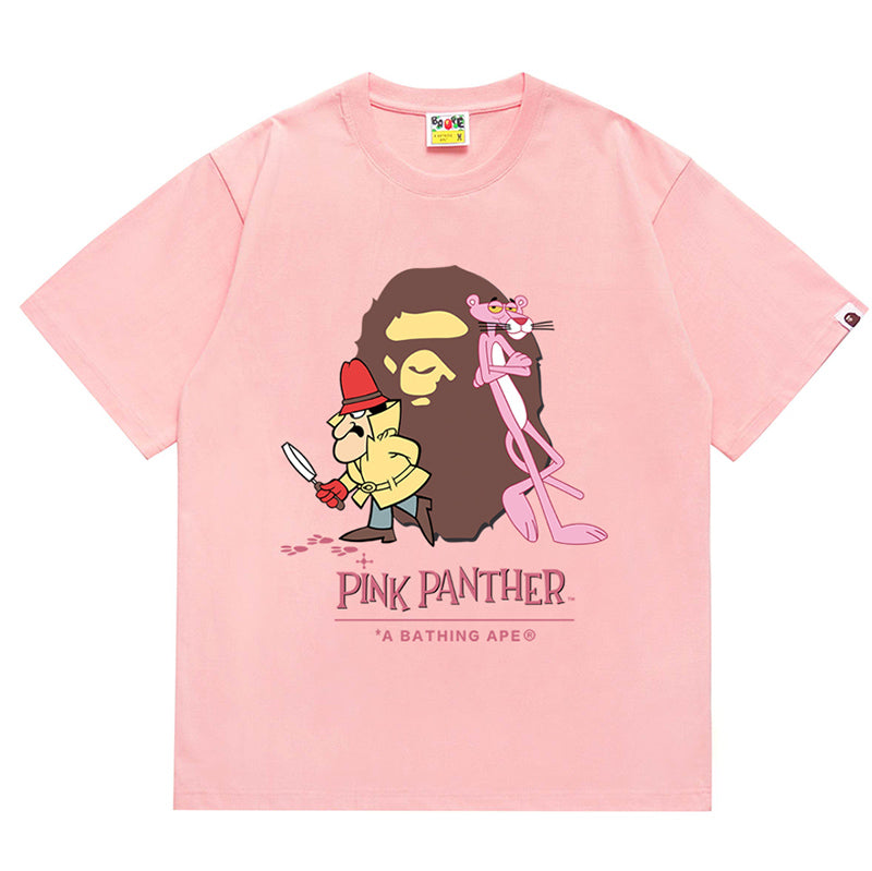 BAPE x Pink Panther Ape Head Men's T-Shirt - Pink