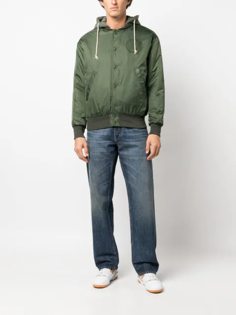 Autry logo-patch bomber jacket