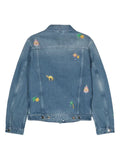 Casablanca embroidered motif denim jacket