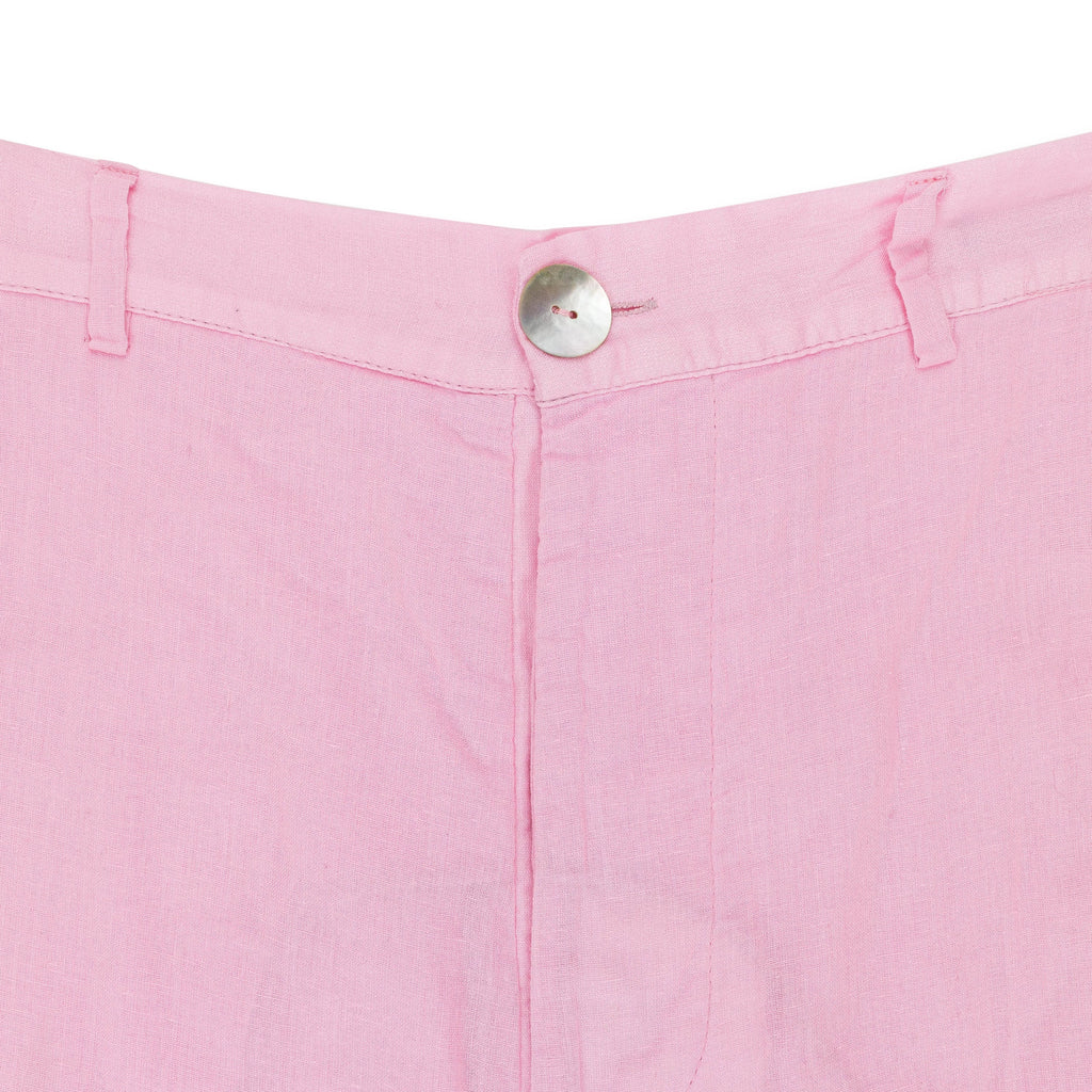 DYED AND BLEACHED MUSLIN PINK STRAIGHT PANTS
