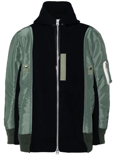 sacai twill hoodie