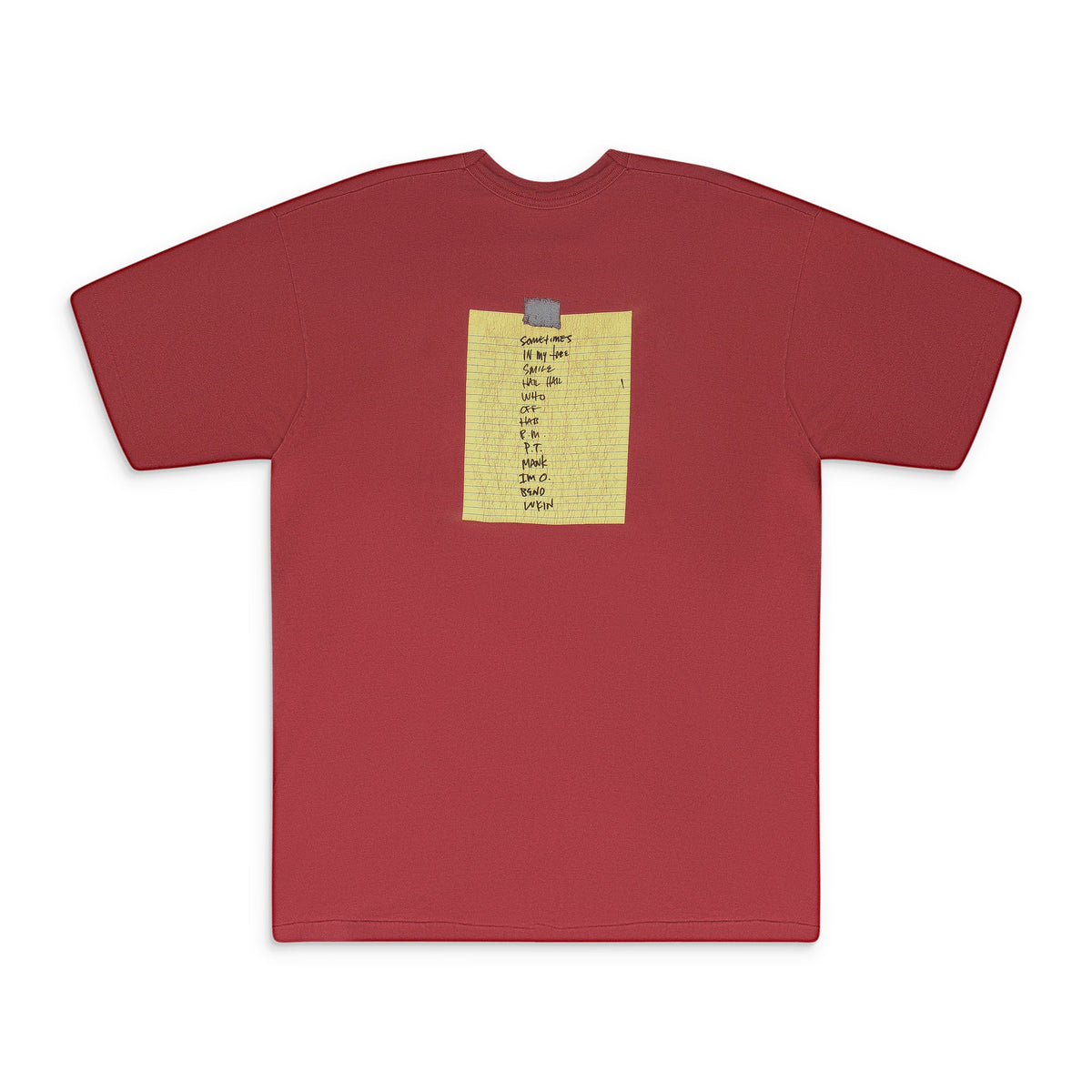 RED PEARL JAM AMES BROTHERS NO CODE T-SHIRT