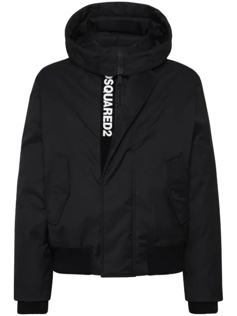 DSQUARED2 concealed logo-print padded jacket