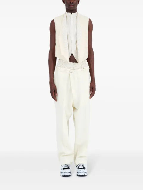 Maison Margiela striped-panel waistcoat