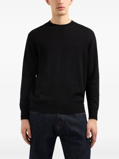 Armani Exchange logo-embroidered sweater