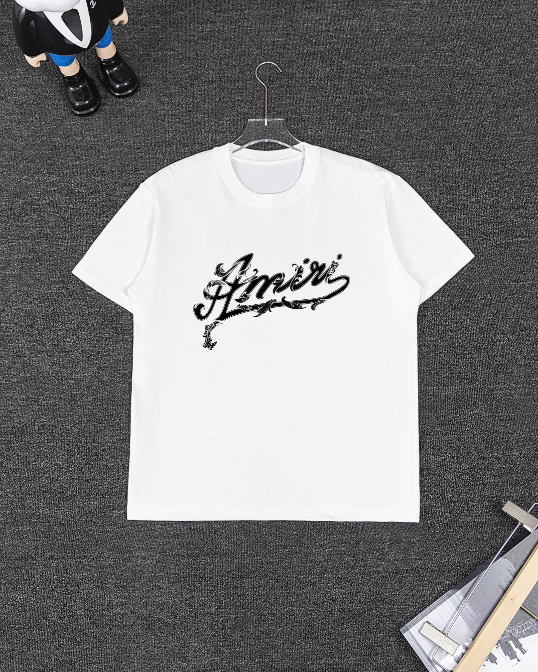 AMIRI Script Logo Short‑Sleeve Tee & Drawstring Shorts Set