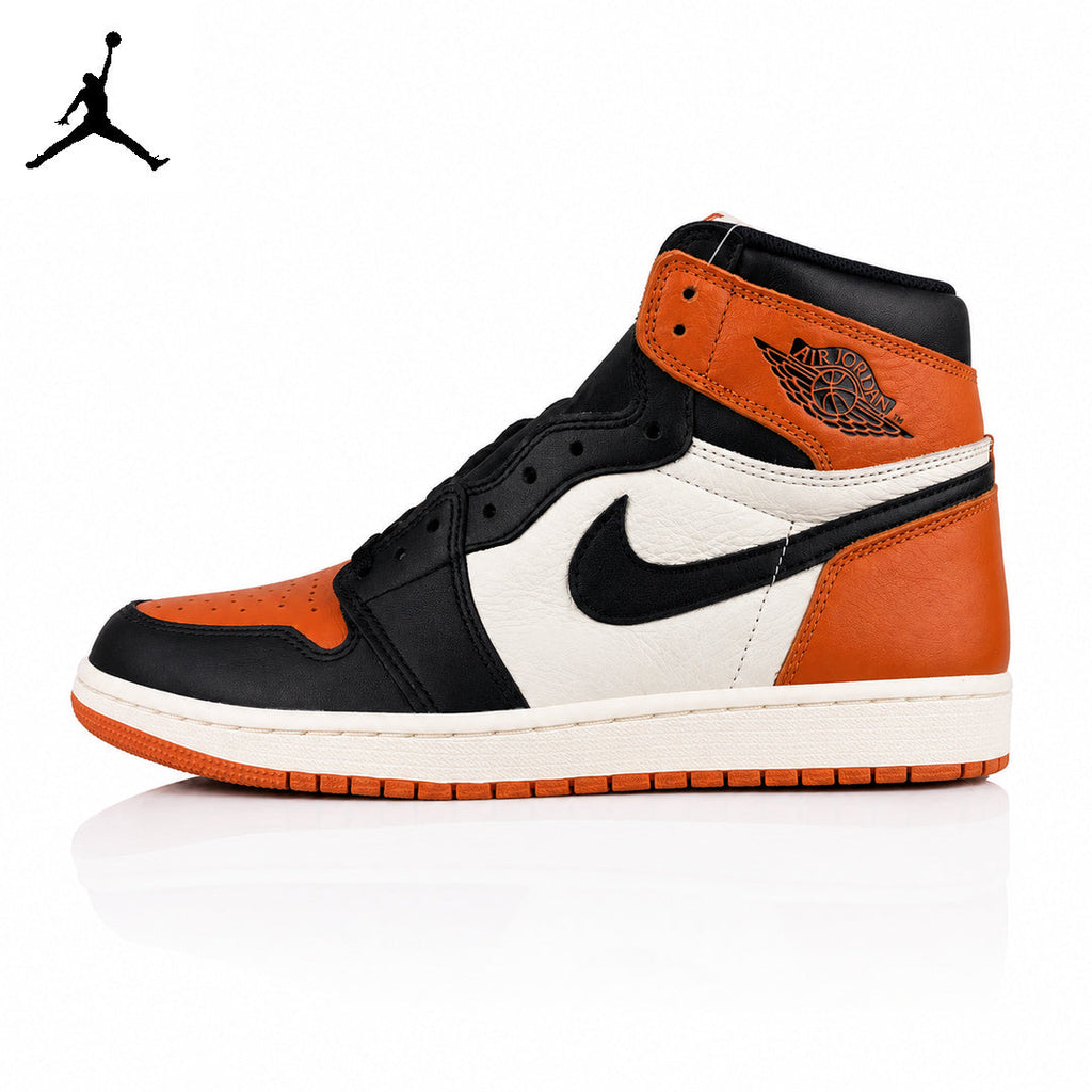 Air Jordan 1 High Black Shattered Backboard 555088-005 Unisex Sneakers