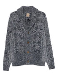 RAKKI cable-knit shawl-collar cardigan