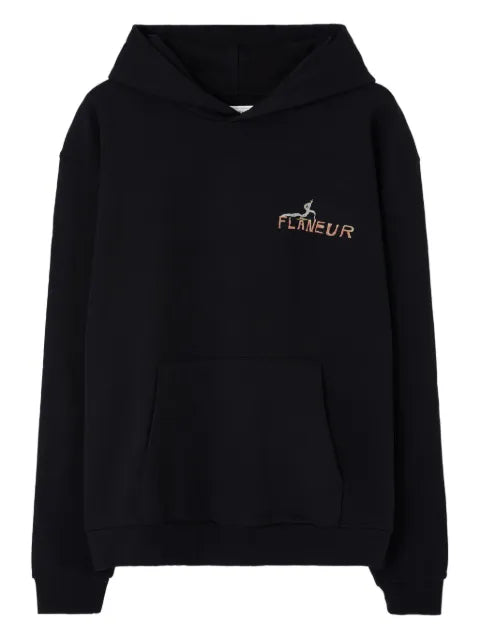 FLÂNEUR embroidered-graphic hoodie