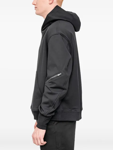 Joe Chia Moth zip-detail hoodie