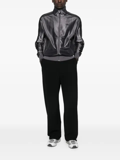 adidas stripe-detail zip-fastening jacket