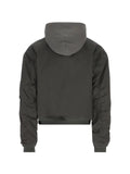 Balenciaga hooded zip-up bomber jacket
