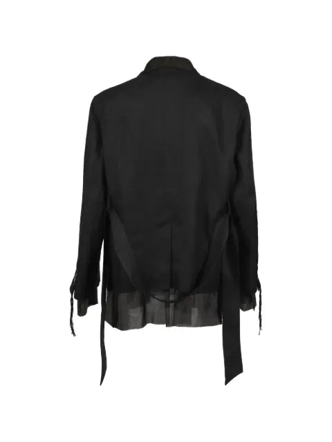 midorikawa lace-detail panelled blazer