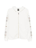 Htc Los Angeles stud-embellished zip-up hoodie
