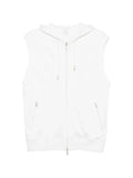 Eleventy sleeveless zip-up hoodie