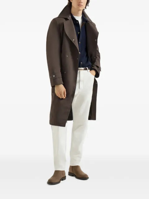 Brunello Cucinelli cashmere cardigan with shirt-style collar and buttons