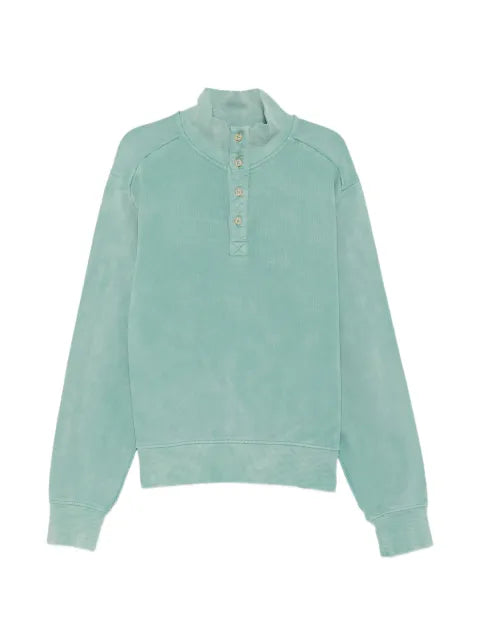 ENTIRE STUDIOS Port button-up mock-neck sweatshirt