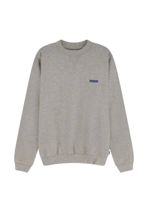 Woodbird Cane Lion logo-print cotton sweater