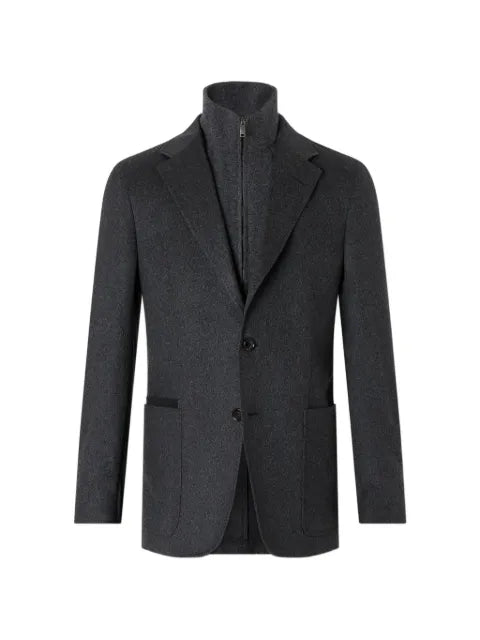 Zegna dark grey mélange Oasi cashmere jacket