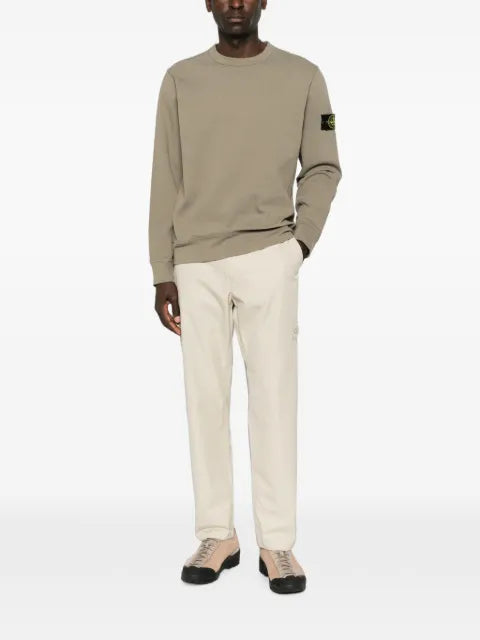 Stone Island organic cotton interlock regular fit crewneck sweatshirt