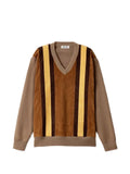 Miu Miu striped V-neck sweater