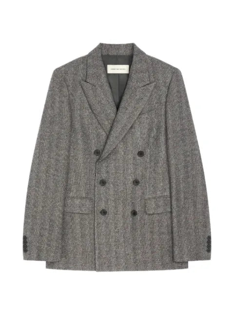 DRIES VAN NOTEN double-breasted wool blazer