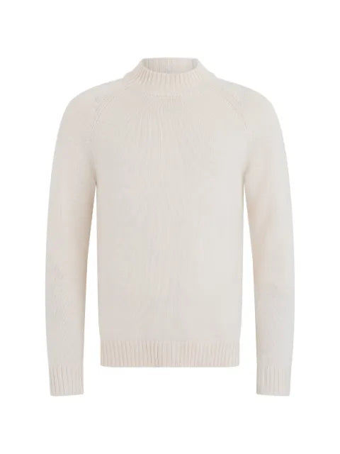 slowear mock-neck raglan-sleeve sweater