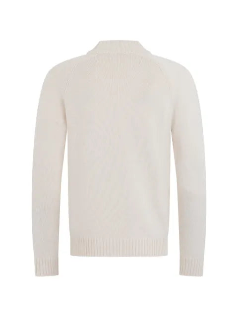 slowear mock-neck raglan-sleeve sweater