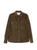 Agnona suede panelled jacket