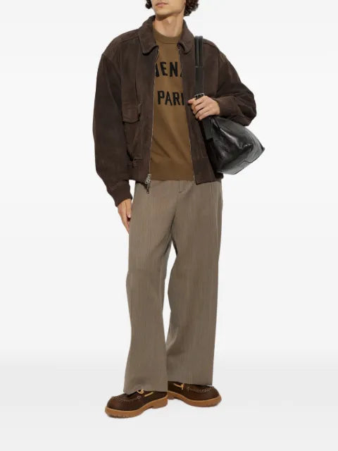 AGOLDE Emil suede bomber jacket