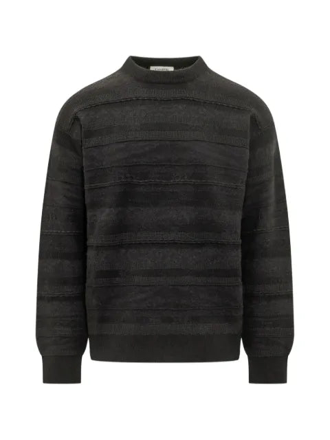Laneus crew-neck striped sweater