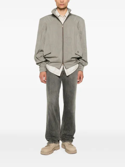 Vivienne Westwood Orb-embroidered zip-up jacket