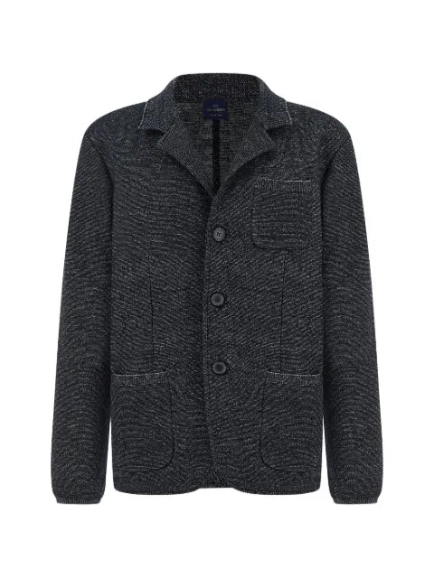 Paul & Shark button-fastening knitted blazer