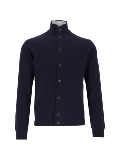 Al Duca D’Aosta 1902 button-up high-neck cardigan