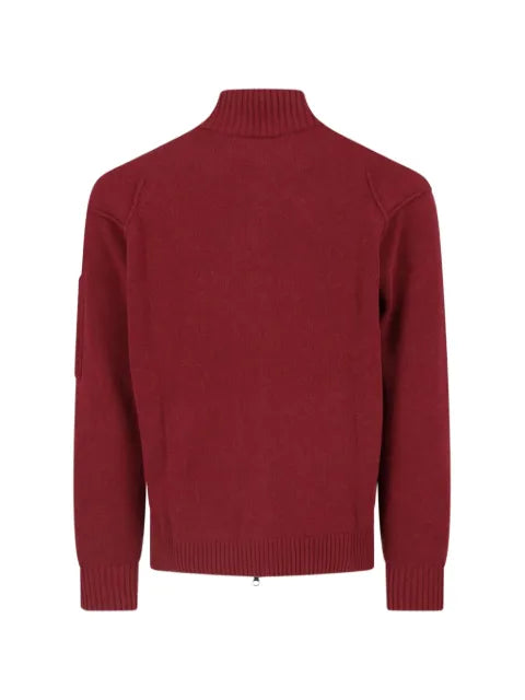 C.P. Company lambswool lens full-zip sweater