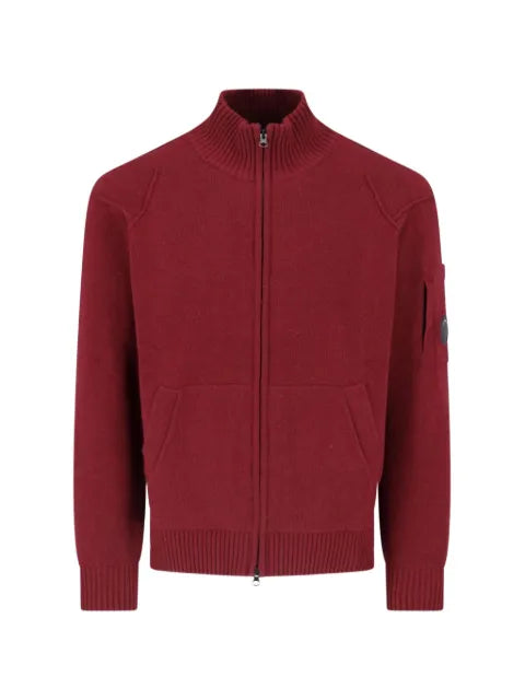 C.P. Company lambswool lens full-zip sweater