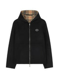 Burberry reversible wool Newport hooded jacket