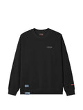 izzue logo-print drop-shoulder sweatshirt