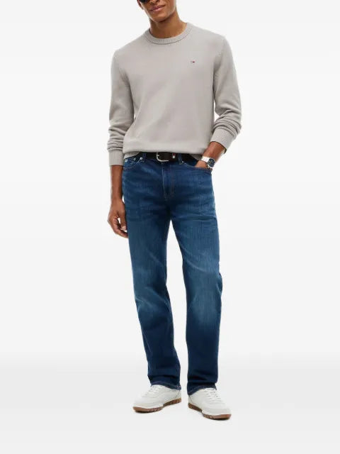 Tommy Hilfiger Tommy-flag ribbed-knit sweater